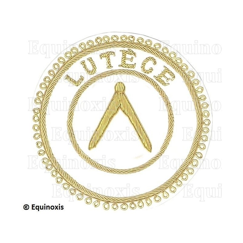 Badge / Macaron GLNF – Grande tenue provinciale – Grand Inspecteur – Lutèce – Brodé main